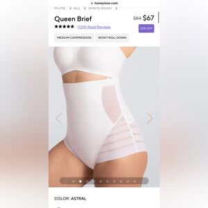 NWT honey love queen brief